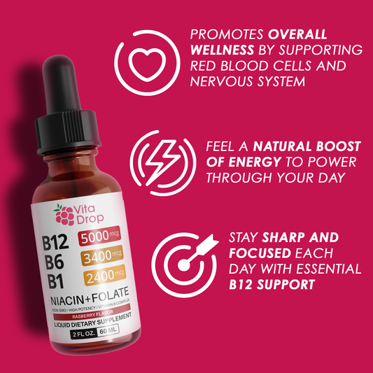 Vitamin B12 Raspberry Liquid Supplement